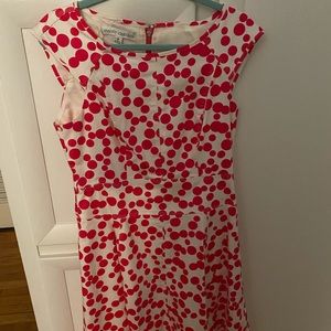 Pink Polka Dot Dress, Maggy London Size 8